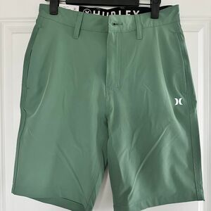 Hurley Green All Day Hybrid Board Shorts Men’s 28 New Surf Swim